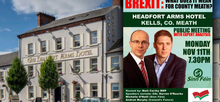 Press Notice: Carthy to host Brexit discussion panel in Meath tonight